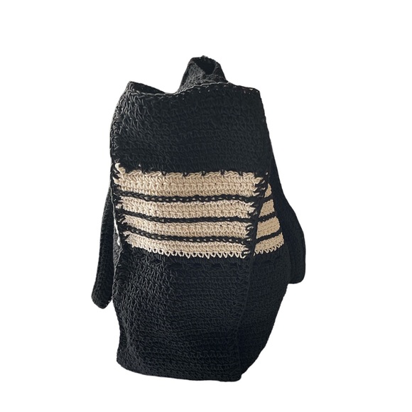 The Limited Black and Ivory Woven Handmade Toto bag - Picture 6 of 9